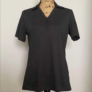 Cutter & Buck Black DryTec Luxe Performance Polo Shirt